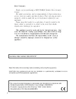 Preview for 2 page of New World NW 90EDO MK2 Instructions For Use Manual