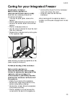 Preview for 13 page of New World NW801FZ Installation And User Instructions Manual