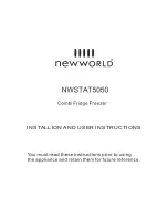 New World NWSTAT5050 Installation And User Instructions Manual preview