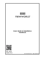 New World SHU60 MK 2 Users Manual & Installation Handbook preview