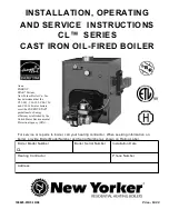 Preview for 1 page of New Yorker CL3-091 Installation And Operating Instructions Manual