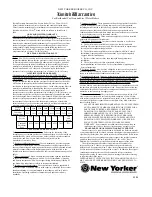 Preview for 36 page of New Yorker microTEKDV Installation, Operating And Service Instructions