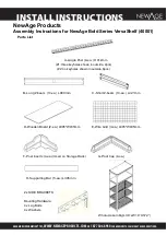 NewAge Products Bold Series VersaShelf Install Instructions Manual предпросмотр