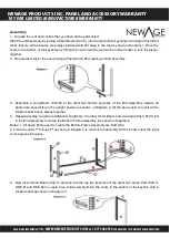 Предварительный просмотр 3 страницы NewAge Products Bold Series VersaShelf Install Instructions Manual