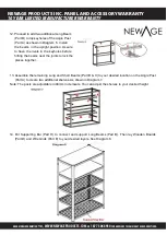 Предварительный просмотр 5 страницы NewAge Products Bold Series VersaShelf Install Instructions Manual