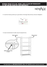 Предварительный просмотр 6 страницы NewAge Products Bold Series VersaShelf Install Instructions Manual