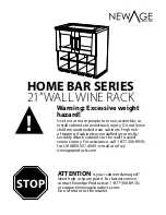 Предварительный просмотр 1 страницы NewAge Products HOME BAR Series Manual