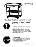 Предварительный просмотр 1 страницы NewAge Products Outdoor Kitchen SS 32 Bar Cart Manual