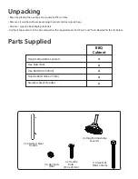 Preview for 3 page of Newage OUTDOOR KITCHEN 33" BBQ Cabinet Assembly Instructions Manual