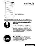 Newage OUTDOOR KITCHEN 45 Cabinet Grove Manual preview