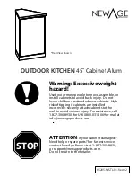 Preview for 1 page of Newage OUTDOOR KITCHEN Manual