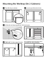 Preview for 2 page of Newage WorktopSide Support Bracket Installing