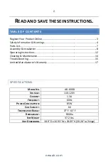 Preview for 2 page of NewAir AB-600B Owner'S Manual