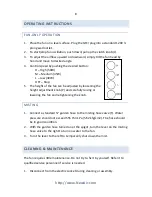 Предварительный просмотр 8 страницы NewAir AF-520 Owner'S Manual