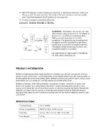 Preview for 3 page of NewAir AH-320E Owner'S Manual