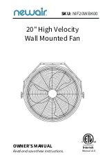 NewAir NIF20WBK00 Owner'S Manual предпросмотр