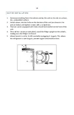 Preview for 10 page of NewAir NOF090SS00 Owner'S Manual