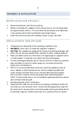 Preview for 8 page of NewAir NWC033SS01 Owner'S Manual