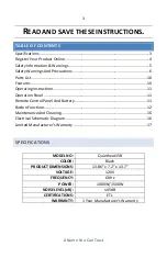 Preview for 3 page of NewAir QuietHeat15B Owner'S Manual