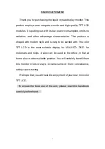 Preview for 3 page of Neway CL8809NT User Manual