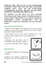 Preview for 22 page of newchef Electronic Kitchen scale Instruction Manual