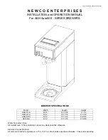 Предварительный просмотр 1 страницы Newco AKH-TC-A Installation And Operation Manual