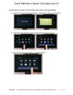 Preview for 1 page of Newco Cafe Espresso 2.0 Quick Reference Manual