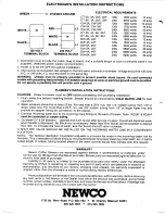 Preview for 8 page of Newco CT-2A Operating & Service Manual