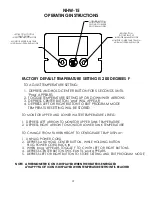 Preview for 5 page of Newco NHW-15 Operating Manual