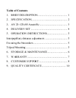 Preview for 3 page of Newcon Optik AN 25-125X80 Operation Manual