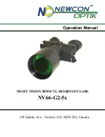 Предварительный просмотр 1 страницы Newcon Optik NV66-G2-4x Operation Manual