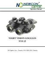 Newcon Optik NVS 15 Operation Manual preview