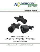 Newcon Optik NVS 7-2/4x XT Operation Manual preview