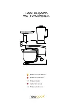 newcook Robot Multifunction NL571 Instruction Manual preview