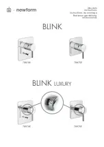 newform BLINK 70870E Instructions Manual preview