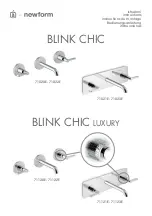 Предварительный просмотр 1 страницы newform BLINK CHIC 71020E Instructions Manual