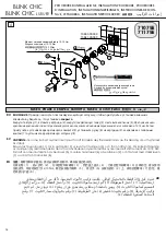 Предварительный просмотр 14 страницы newform BLINK CHIC 71070E Instructions Manual