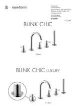 newform BLINK CHIC 71082C Instructions Manual preview