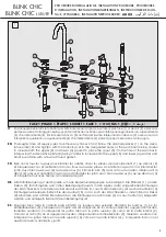 Preview for 5 page of newform BLINK CHIC 71082C Instructions Manual