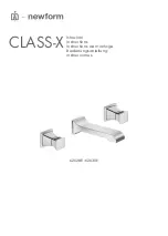 newform CLASS-X Series Instructions Manual preview
