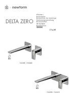 newform DELTA ZERO 72228E Instructions Manual preview