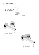 Preview for 1 page of newform O'RAMA 68428E Instructions Manual