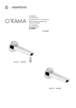 Preview for 1 page of newform O'RAMA 68437 Instructions Manual