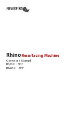 Предварительный просмотр 1 страницы Newgrind Rhino RM250 Operator'S Manual