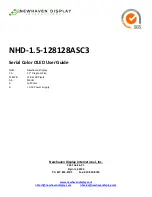 Newhaven Display International NHD-1.5-128128ASC3 User Manual предпросмотр