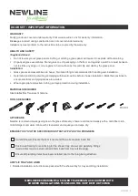 Preview for 2 page of NewLine Curved Instruction Manual