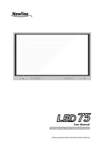 NewLine LED 75 User Manual preview