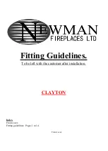 Preview for 1 page of Newman CLAYTON Manual