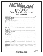 NewMar 48-1U-1000RM User Manual preview