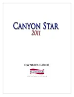 Предварительный просмотр 1 страницы NewMar Canyon Star 2011 Owner'S Manual